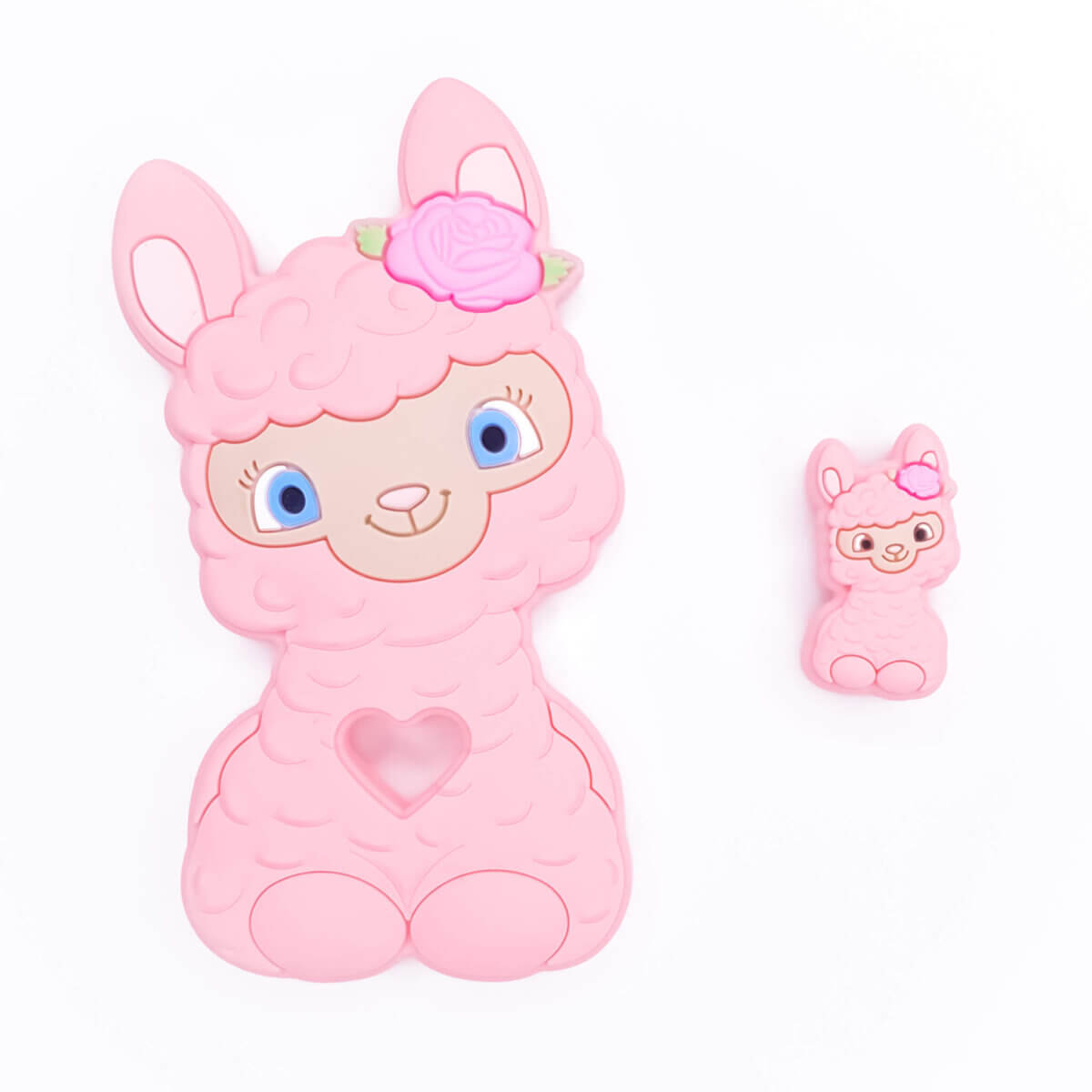 Variant: Lama Speels Perzik Roze Gemaakt van BPA-vrij siliconen. CE-gecertificeerd, 100% kind veilig. Voor meer informatie over het gebruik, lees onderaan de pagina. Jootjes Haakcadeautjes