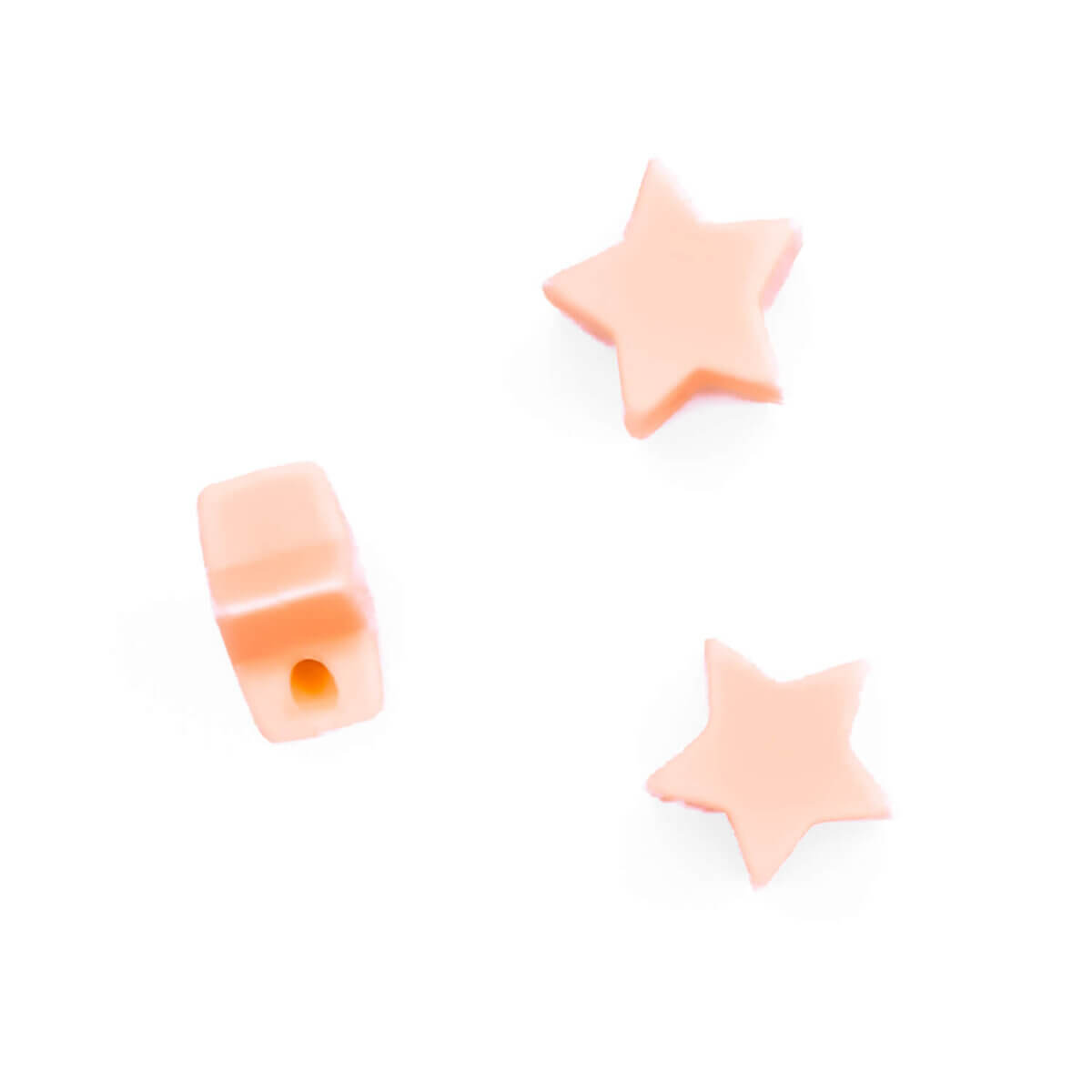 Perles de silicone étoile sans bpa grossiste cantaloup