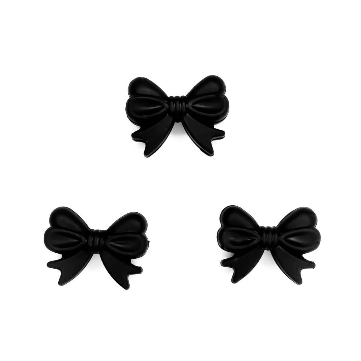 Silicone beads bow wholesale bpa free black