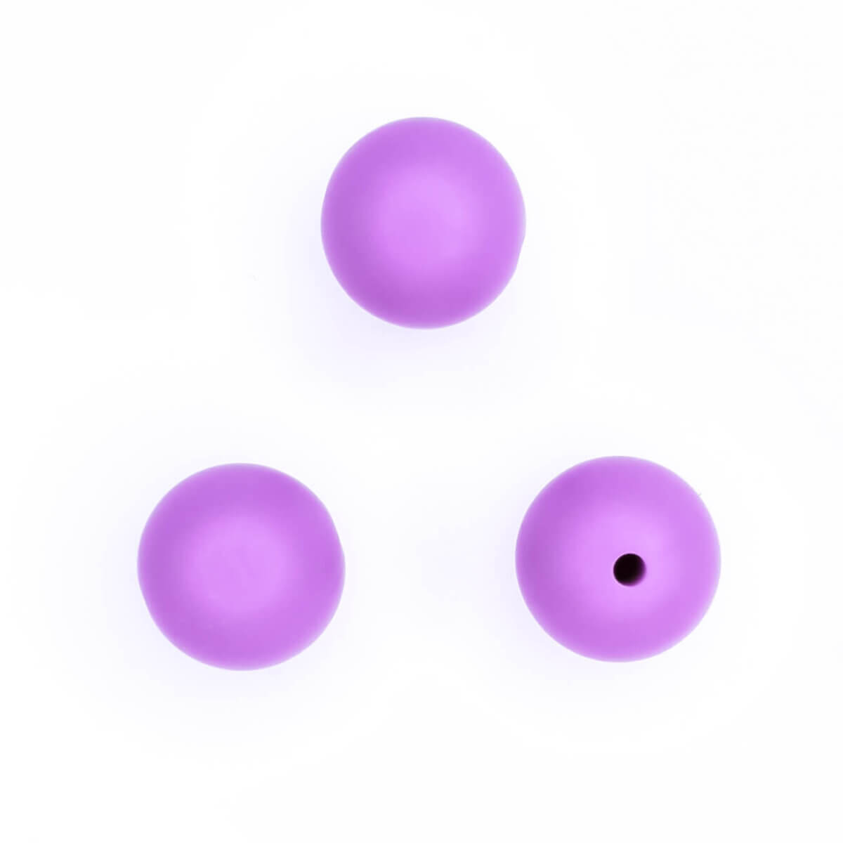 Silicone beads round wholesale bpa free soft purple