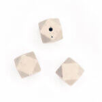 Silicone beads hexagon wholesale bpa free old lace with speckles