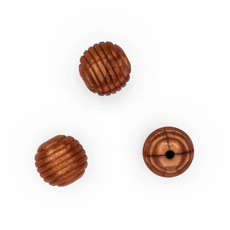 Silicone bead honeycomb wholesale baby safe bpa free metallic copper