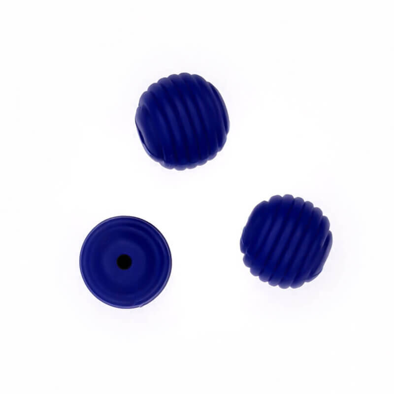 Silicone bead honeycomb wholesale baby safe bpa free midnight blue