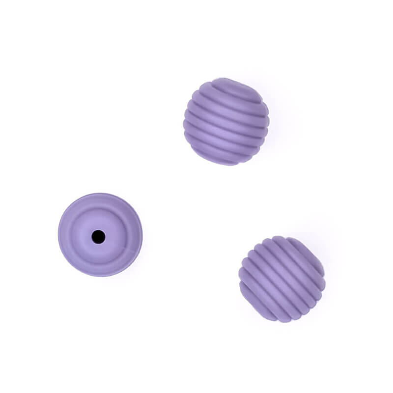 Silicone bead honeycomb wholesale baby safe violet purple