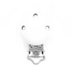 Pacifier Clip white wood lacquered baby safe wholesale