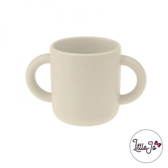 Siliconen drinkbeker mok Groothandel BPA vrij kinderservies Old Lace