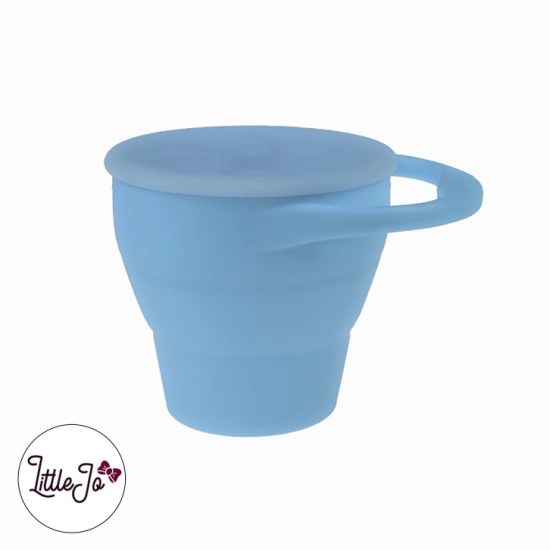 Silicone Snack Cups LittleJo BPA vrij Groothandel Wholesale Poeder Blauw