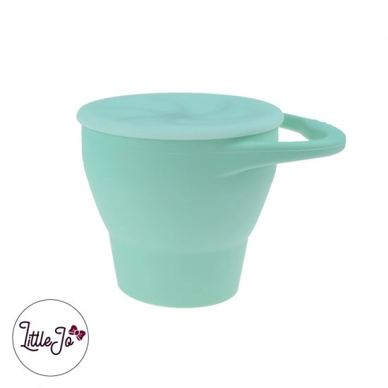 Silicone Snack Cups LittleJo BPA vrij Groothandel Wholesale Mint Groen