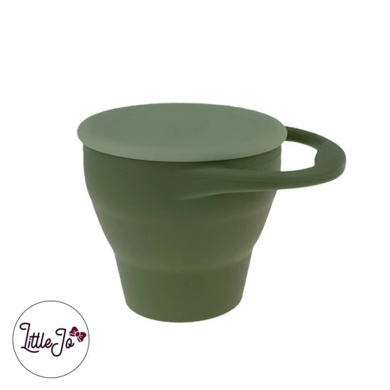 Silicone Snack Cups LittleJo BPA vrij Groothandel Wholesale Mos Groen