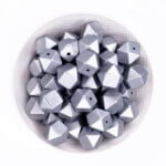 Silver nugget hexaqon siliconen bpa vrij