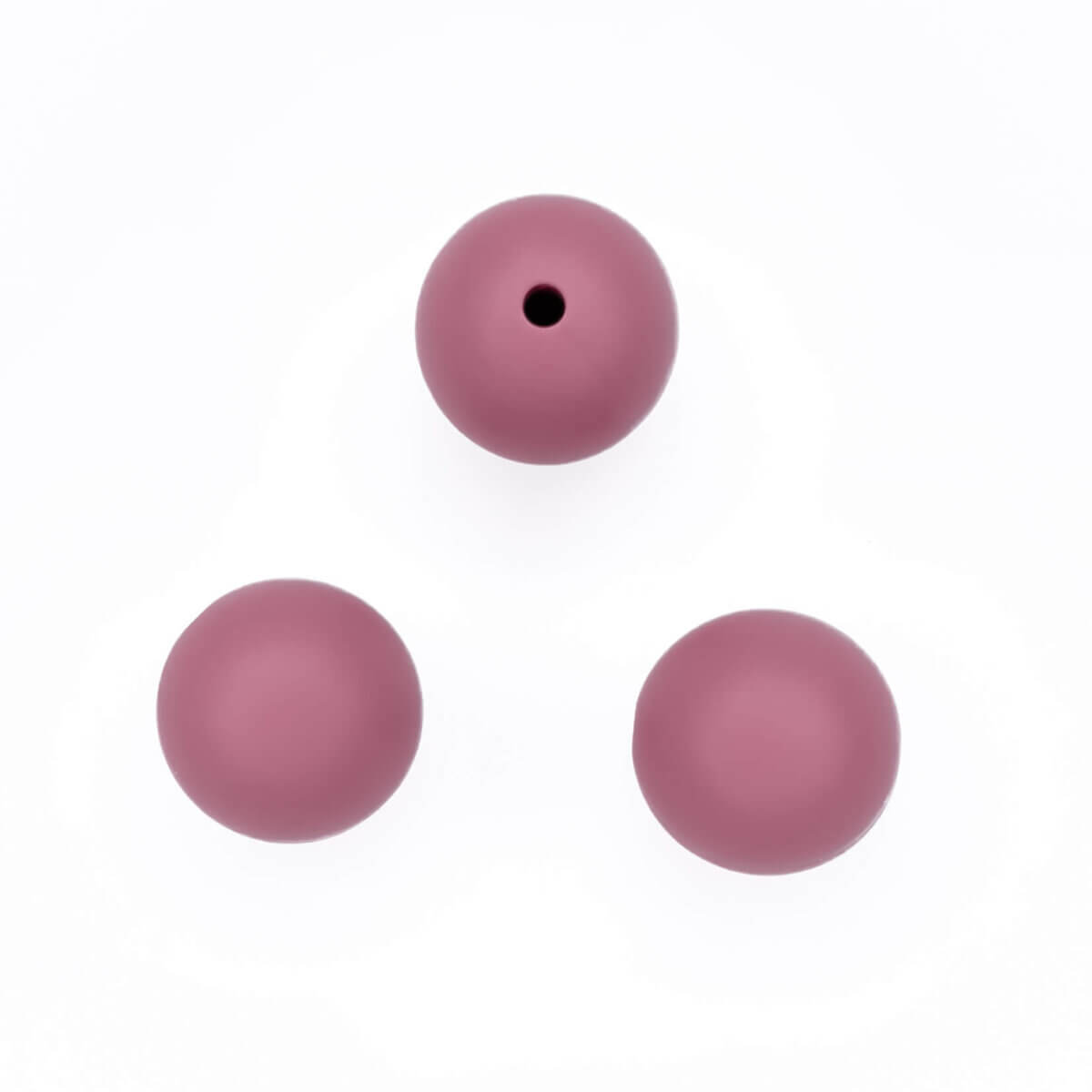 Perles en silicone grossiste bpa free dummy cord dark pink