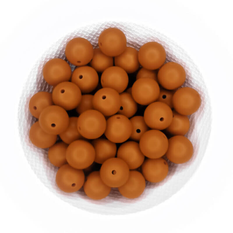 Perles en silicone grossiste bpa free dummy cord cinnamon