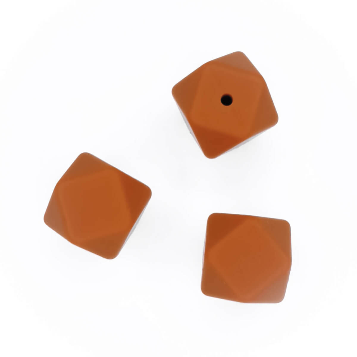 Silicone beads wholesale bpa free pacifier cord cinnamon