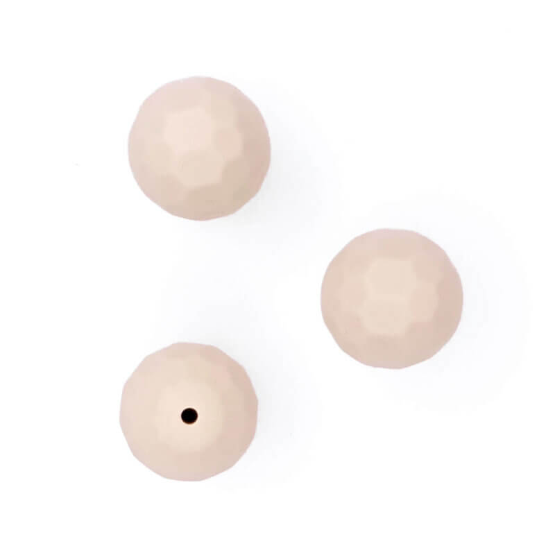 Facetto Old Lace 16 mm wholesale baby safe silicone beads