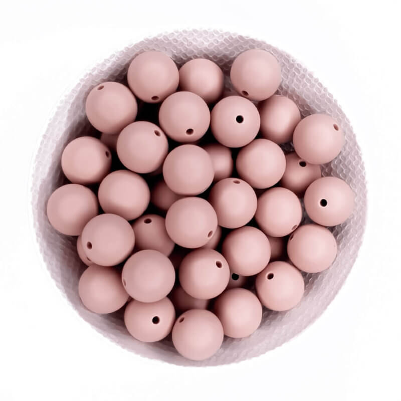 Silikonperlen Großhandel bpa frei Schnuller Schnur blass rosa