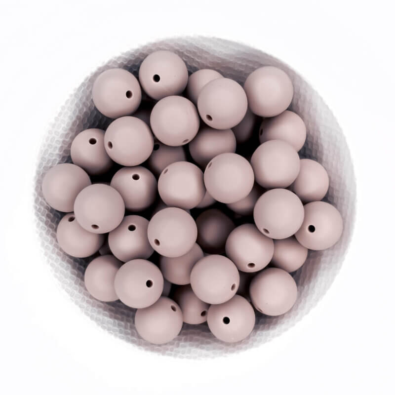 Silikonperlen Großhandel bpa frei Schnuller Schnur taupe