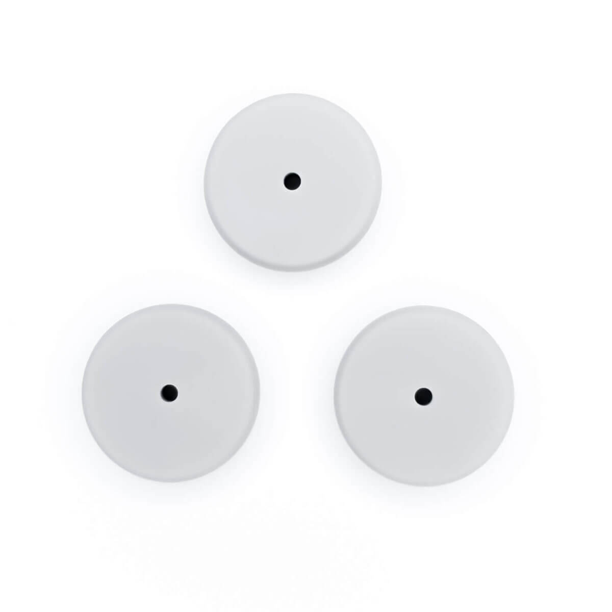 Kleurcode: Licht Grijs Materiaal: 100% BPA vrij siliconen materiaal, volledig chemisch veilig getest volgens EN-71. Type: Circlet, plat en ovaal, 25 mm doorsnede Jootjes Haakcadeautjes