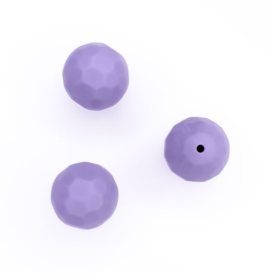 Siliconen kralen facetto violet groothandel inkopen bijtring speenkoord