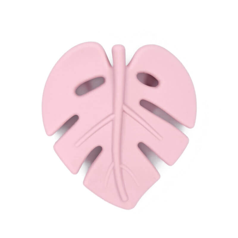 Teething figure 3D leaf Blush BPA free wholesale