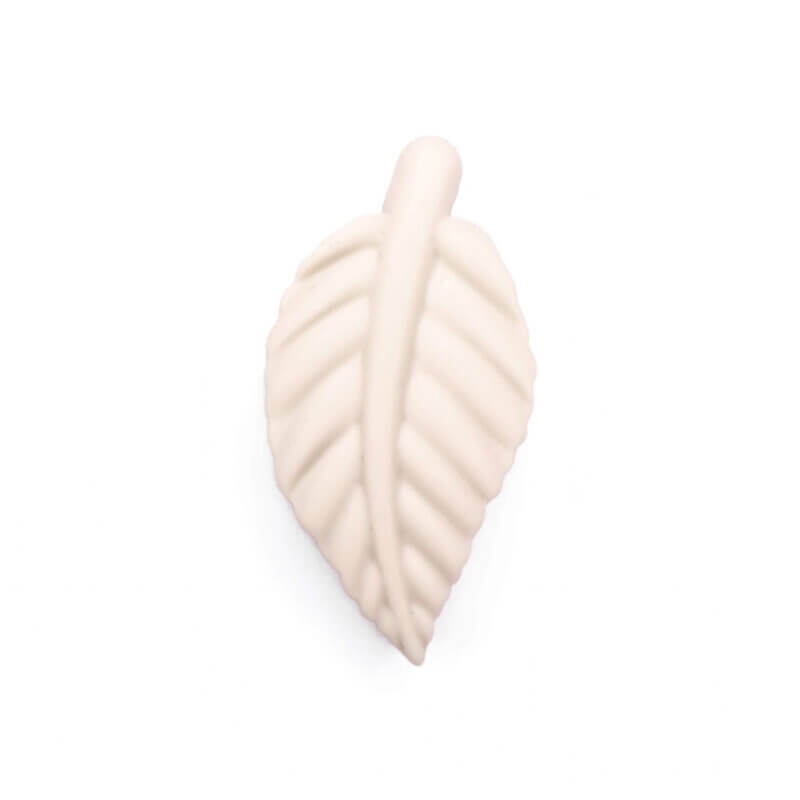 Silikonperle - Blatt - Natürlich - Alte Spitze