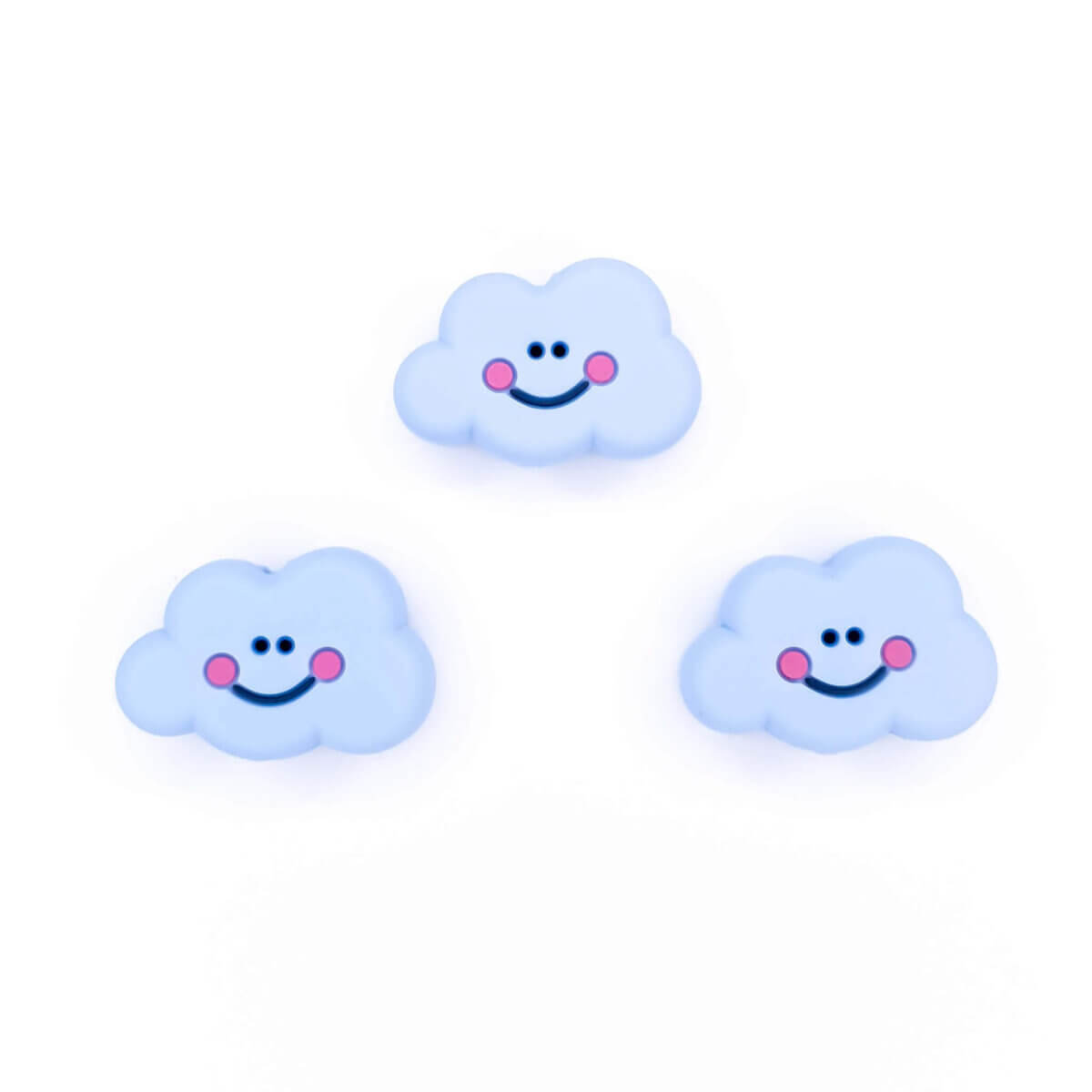 Bead cloud light powder blue pacifier cord bpa free wholesale purchase