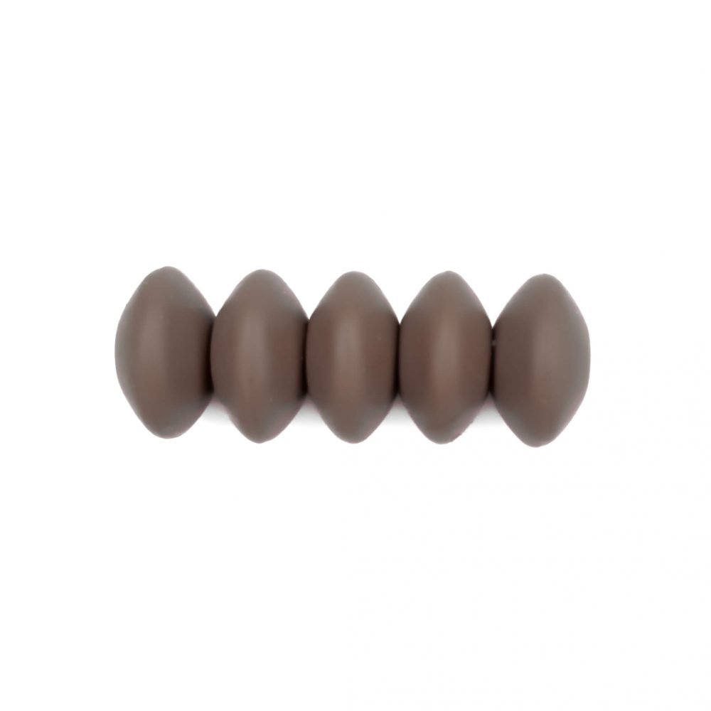 Ovaal 12 mm siliconen kraal Dark Oak BPA vrij Groothandel