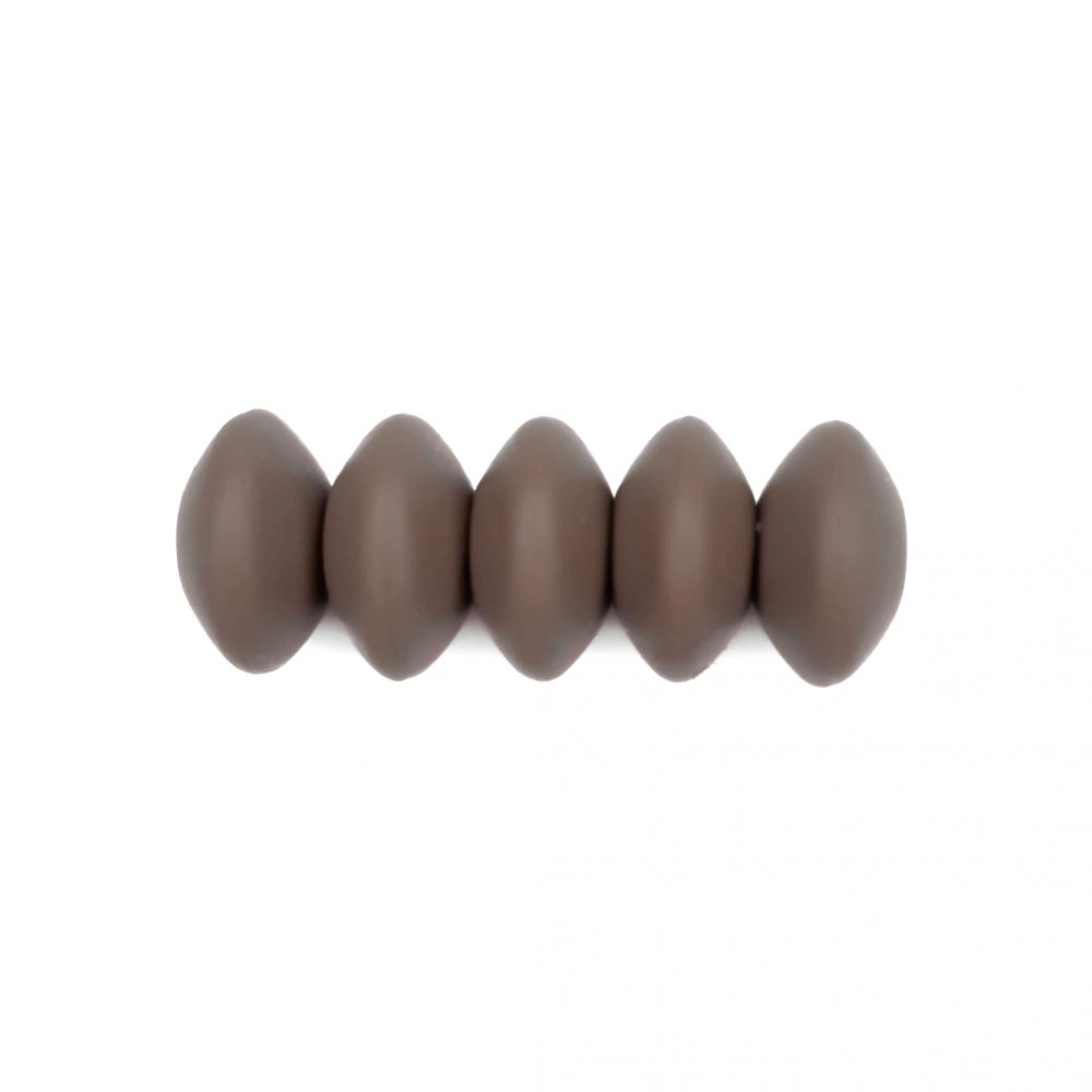 Ovaal 12 mm siliconen kraal Dark Oak BPA vrij Groothandel