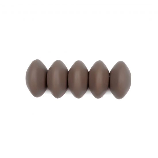 Ovaal 12 mm siliconen kraal Dark Oak BPA vrij Groothandel