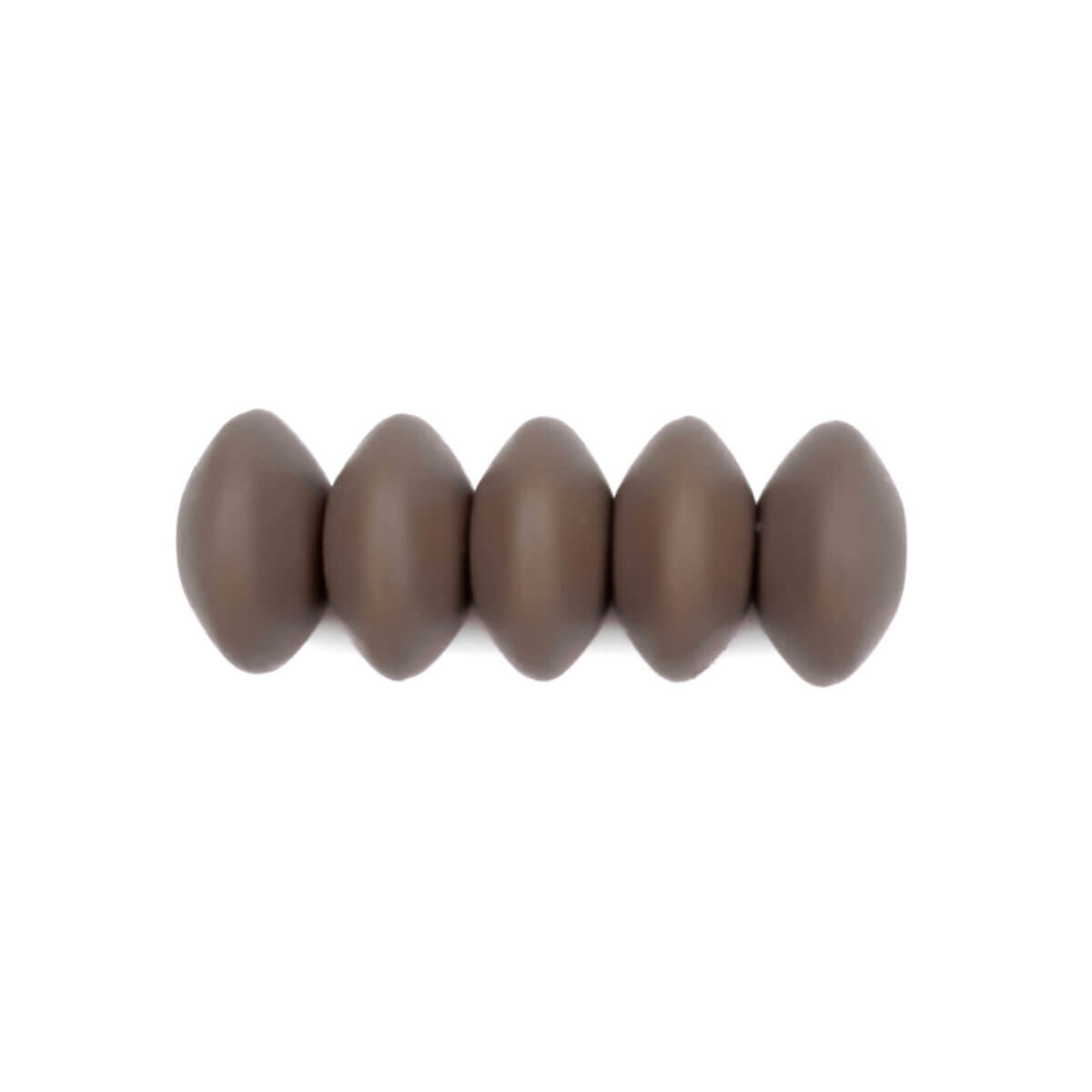 Ovaal 12 mm siliconen kraal Dark Oak BPA vrij Groothandel