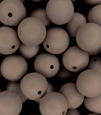 Siliconen kralen Dark Oak BPA vrij baby veilig