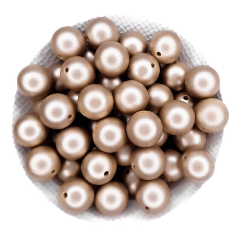 Silikonperle BPA frei Champagner Nugget