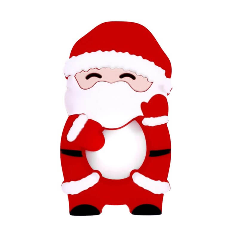 Silicone teething figure santa santa bpa free wholesale
