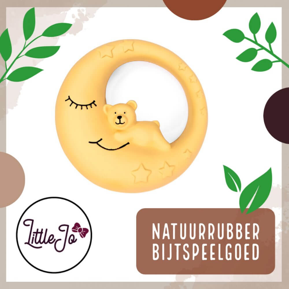 Natuurrubber bijtfiguur bijtspeelgoed natruba natural rubber littlejo