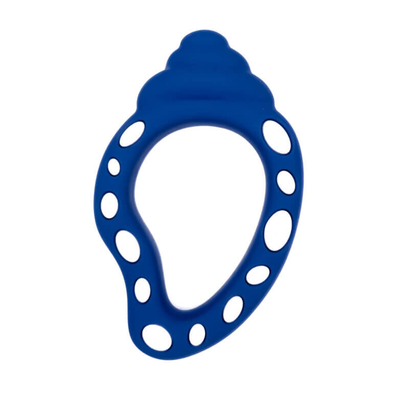 Silicone Teething Figure Shell Navy Blue wholesale baby accessories