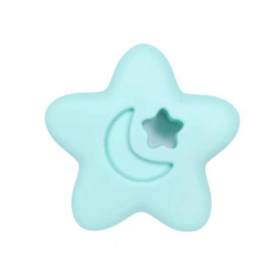 Siliconen Ster bijtfiguur mint groen groothandel baby accessoires