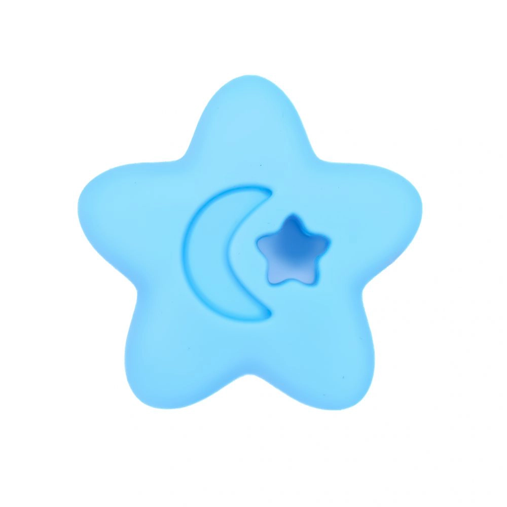 Siliconen Ster bijtfiguur hemelsblauw groothandel baby accessoires