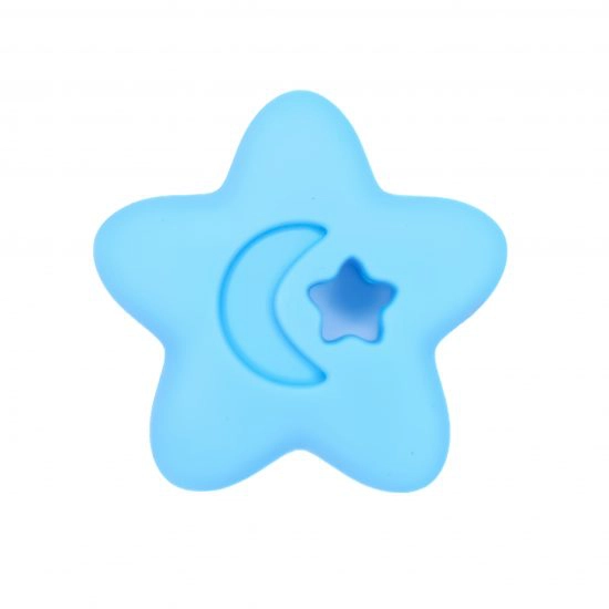 Siliconen Ster bijtfiguur hemelsblauw groothandel baby accessoires
