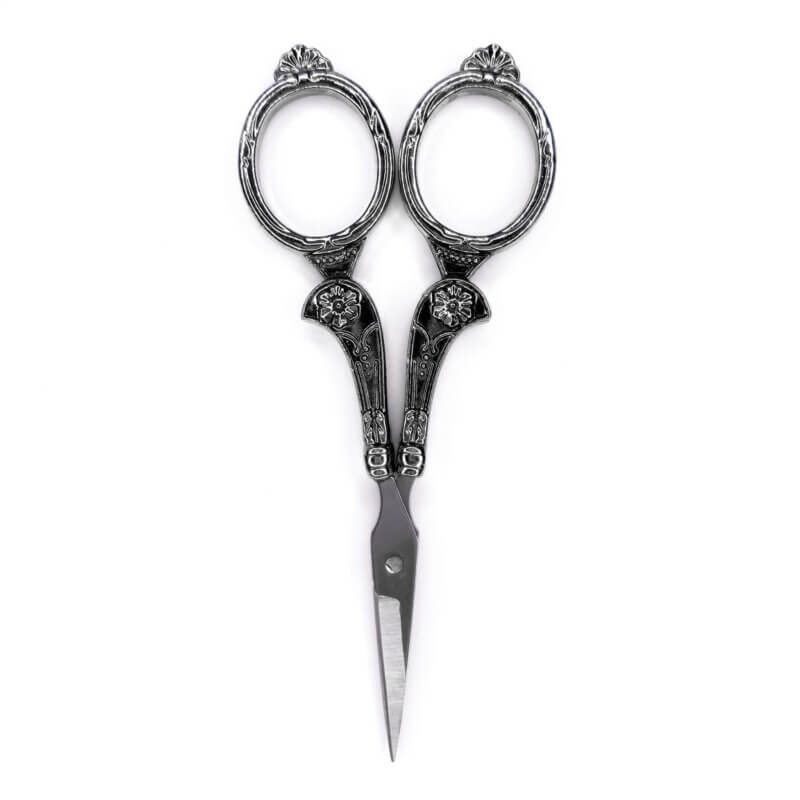 Ciseaux de broderie vintage Noir Métal