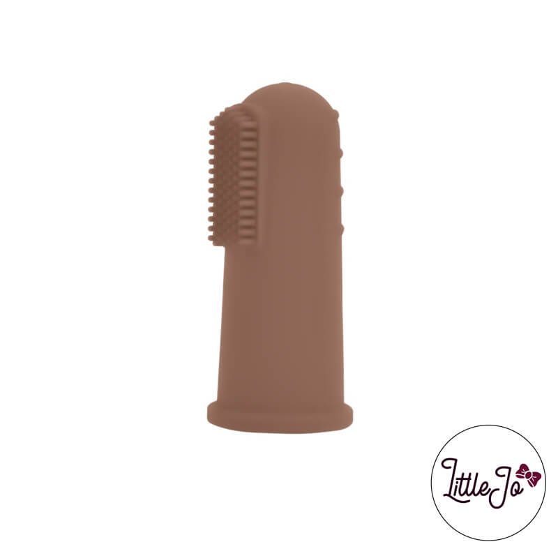 Siliconen vingertop tandenborstel littlejo Groothandel milk chocolate