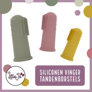 Vinger Baby Tandenborstel Siliconen LittleJo Groothandel BPA vrij