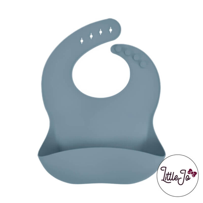 Silicone Bib - Graying Petrol