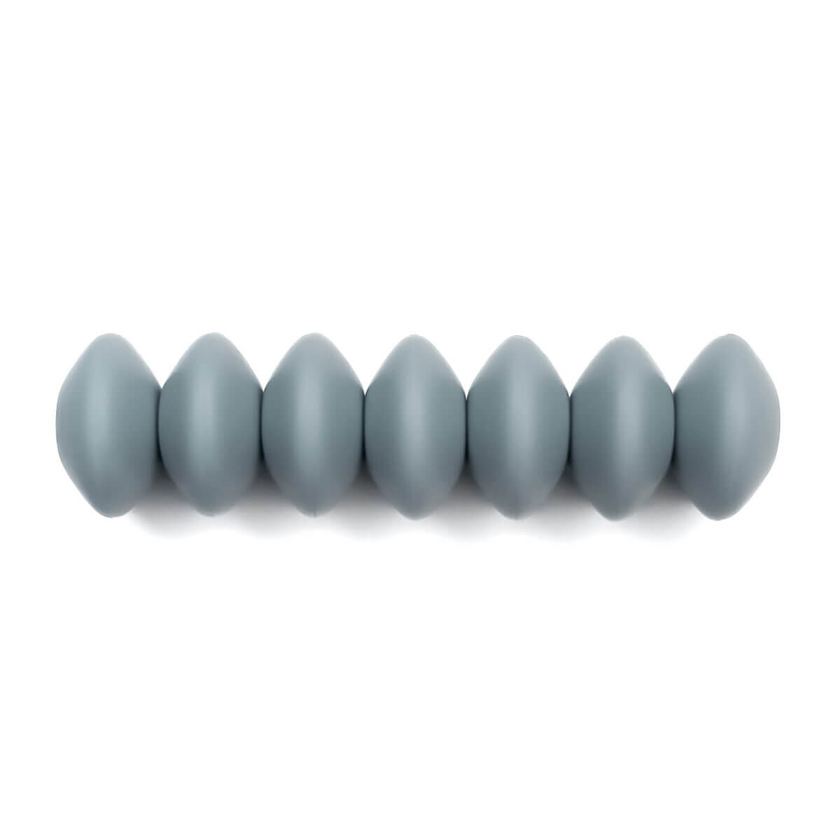 Perles de silicone disque ovale 12 mm océan