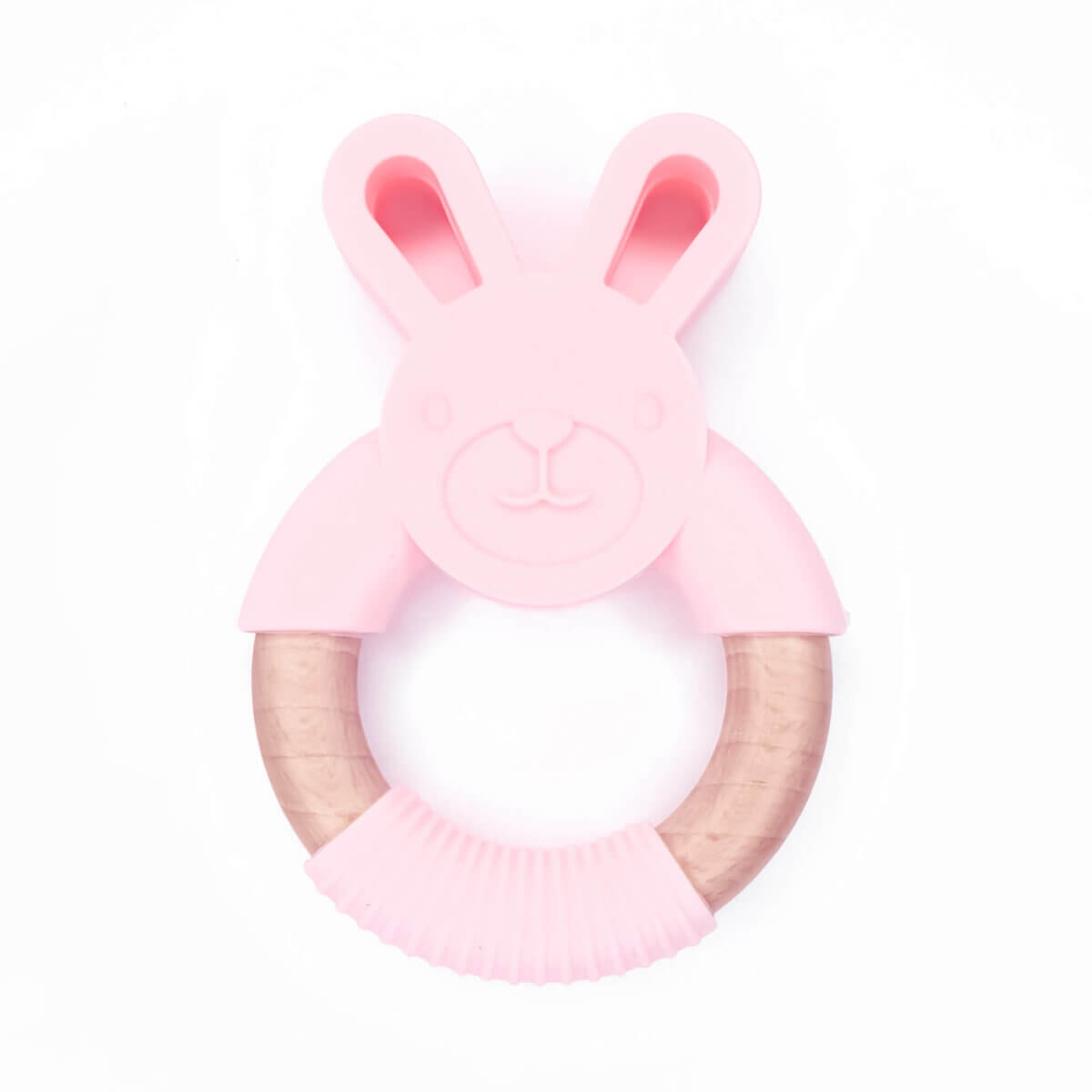 Variant: Konijn Op beuken Ring Kleur: Perzik Roze Gemaakt van BPA-vrij siliconen. CE-gecertificeerd, 100% kind veilig. Voor meer informatie over het gebruik, lees onderaan de pagina. Jootjes Haakcadeautjes
