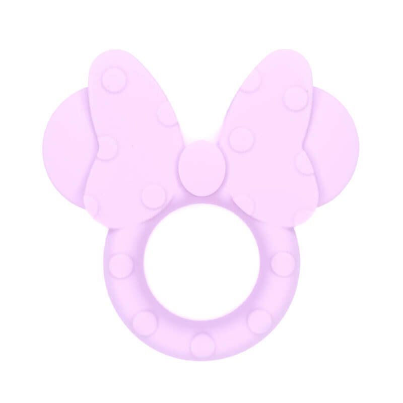 Silicone teething figure - Minnie - Powder Lilac