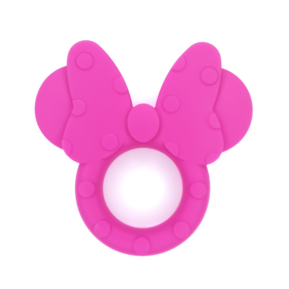Siliconen bijtfiguur - Minnie - Magenta