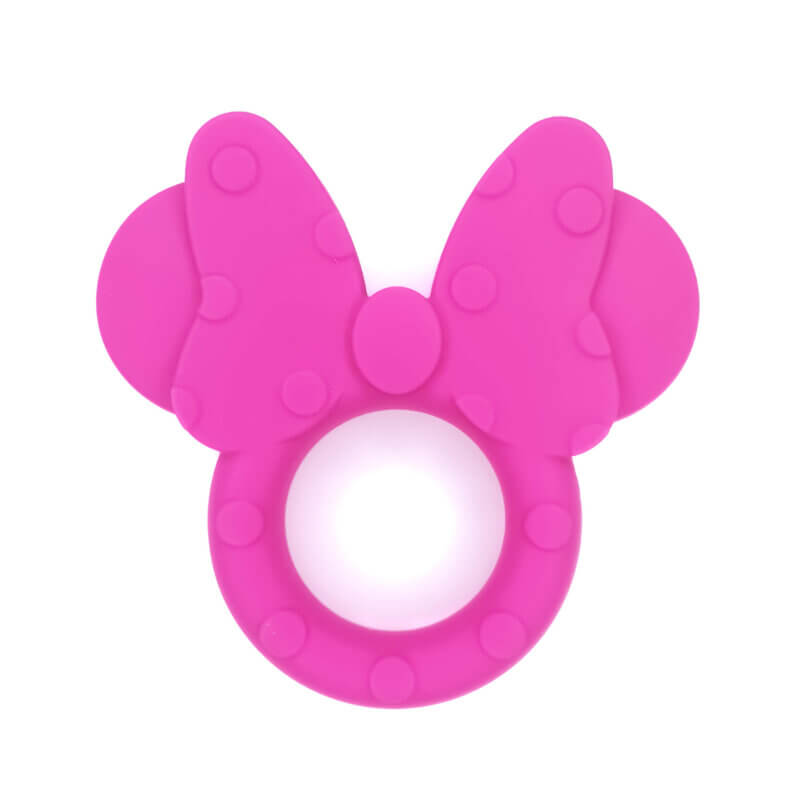 Silicone teething figure - Minnie - Magenta