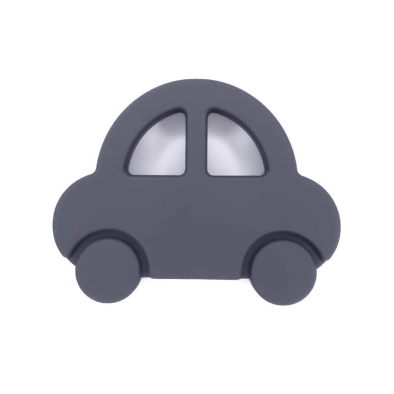 Silicone teething ring - Car - Dark Gray