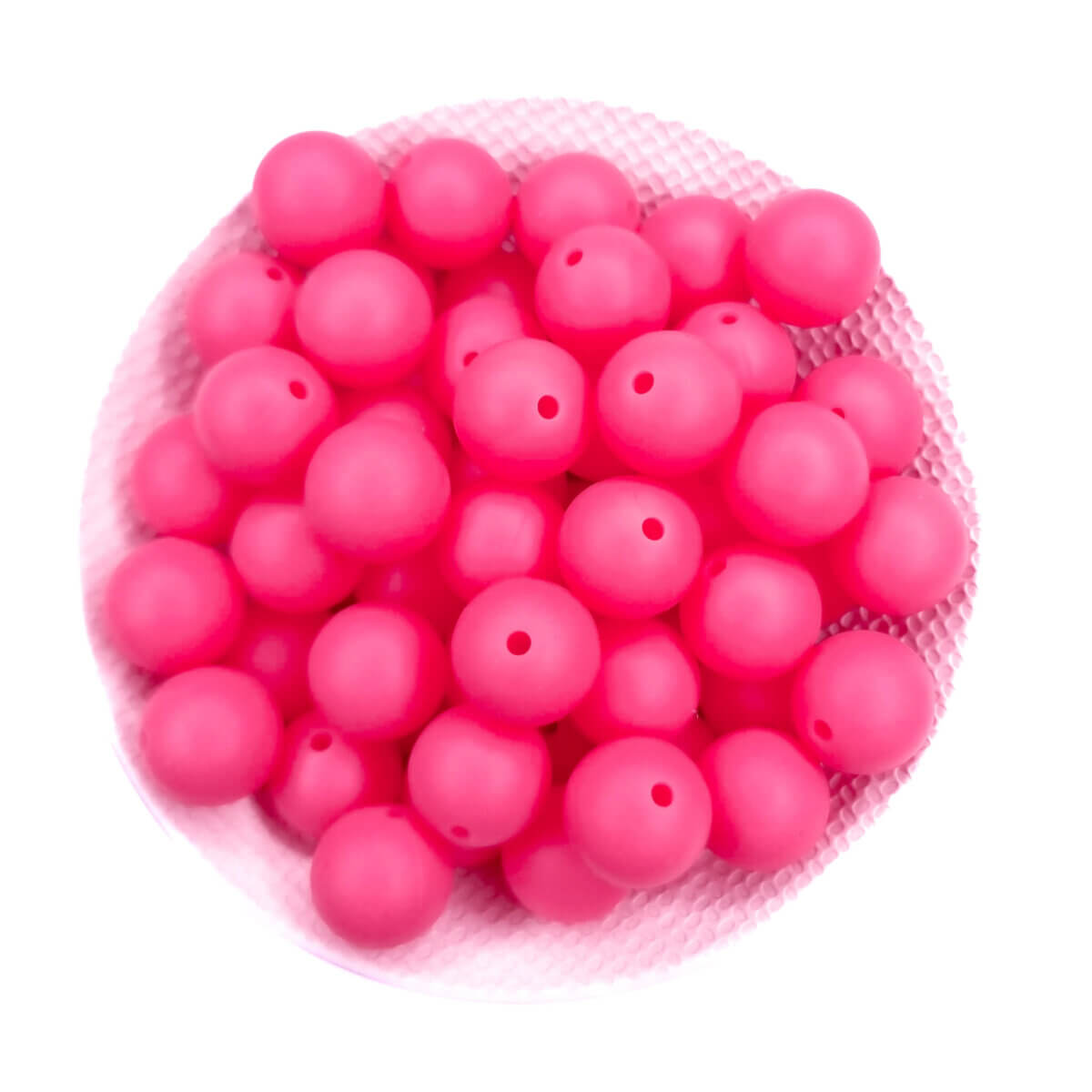 Kleurcode Neon Pink - Type: Siliconen kralen rond - Formaat: 12 mm - Verkocht per stuk, nergens goedkoper - BPA-, Ftalaten-, Lood-, PVC- en Gif-vrij - CE-gecertificeerd - Medische kwaliteit siliconen kralen - Koelbaar in de koelkast - Vaatwasser bestendig Jootjes Haakcadeautjes