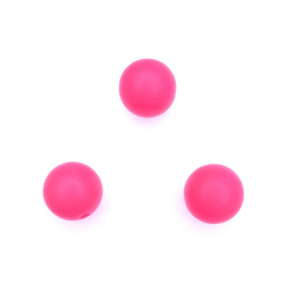 Perles en silicone en gros sans BPA rose fluo