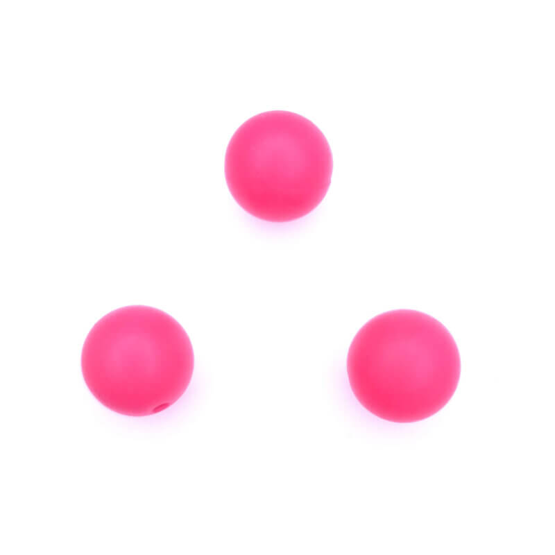 Silicone beads Wholesale BPA free neon pink